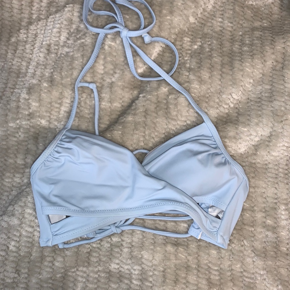 XS pink bikini top